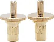 [Musiclily] Pro Metric Sized M4 Nashville Tune-o-matic Bridge Studs and Bushings for Epiphone Les Paul Style Guitar, Gold(Set of 2)