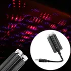 USB Car Atmosphere Blue Red Star Light Mini LED Projection Lamp Star Night Laser