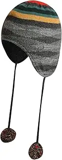 [Kangol] Chameleon Earlap Beanie Hat, Dark Flannel