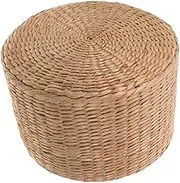 Woven Stool for Lightweight Step Stool for Shoe Changing Garden Decor Handwoven Design Versatile Small Stool for Footrest Table Use for Outdoor Spaces