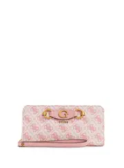 GUESS Women's Salmon Logo Izzy Large Wallet in Pink