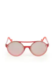 Red Mirrored Round Sunglasses