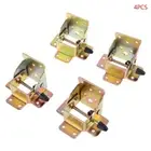 4x 90 Degrees Locking Folding Hinge Self- Lock Folding Table Chair Leg Brackets