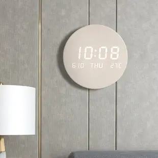 LED掛鐘創意鐘表客廳家用臥室靜音時鐘北歐風格時尚墻鐘G201