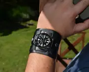 CuffWatches - Men's Leather Cuff Watch - Diver