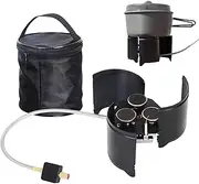 Hkuoeue Outdoor Stove | Lightweight Backpacking Stove - Windproof Camping Equipment, Outdoor Supplies For Backpacking Picnic Barbecue