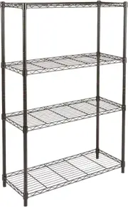 4 Shelf Adjustable Heavy Duty Storage Shelving Unit Steel Organizer Wire Rack