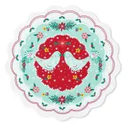 The Pioneer Woman Christmas Mazie Bird Reversible 16in Single Cotton Placemat