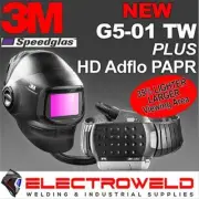 3M Speedglas G5-01 TW Welding Helmet Heavy Duty Adflo Air Respirator PAPR 617820