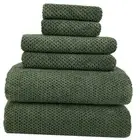Towels,29x59 Inch Extra Large Bath 29x59"-Bath Towels Set-6PCS 02_olive Green