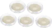 BAZEITFLOW 5pcs Transparent Plastic Eyelash Storage Boxes Portable False Eyelash Organizer Cases Compact Lightweight Lash Storage for Travel and Beauty Salon Use