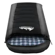 Weisshorn Sleeping Bag Single Thermal Camping Hiking Tent Black