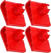 EXAOMBLE 4pcs Flexible Plastic Fish Tank Light Bracket Quick Install Bracket Holder Strong Hold Aquarium Light Mounting Clip Round Lamp Clamp Detachable Construction