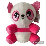 Squeezamals Poppy Panda 3 Deez Plush Stuffed Toy New With Tags 17cm Pink