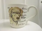 NEW Yellow Labrador Lab Coffee Mug Breed Description Rare