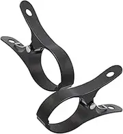 Cabilock 2pcs Large Windproof Clothespins for Laundry Clamp Quilt Fixing Beach Towel Clip Black
