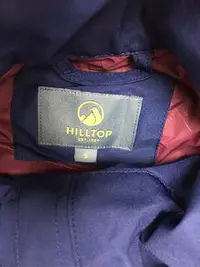 在飛比找Yahoo!奇摩拍賣優惠-全新Hilltop山頂鳥藍色長版外套/Goretex風衣