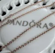Authentic Pandora ROSE Classic Cable Chain Necklace #580413