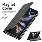 Case For Samsung Galaxy Z Fold6 Fold5 Fold4 Mirror Leather Hard Folding Cover