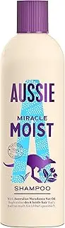 Aussie Miracle Moist Shampoo for Dry Hair, 300 ml, with Macadamia Nut Oil, Hair Care Dry Hair, Hair Care for Dry Hair, Shampoo Women, Cruelty Free, Hair Care, Cruelty Free