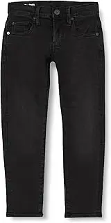 [G-STAR] RAW Boys' Ss22067 3301 Tapered Jeans, Faded Black D20216-01-a569, 16 Years