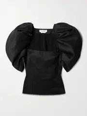[Gabriela Hearst] Gabriela Hearst - Ceri Linen Top - Black - IT36 IT 36 Black