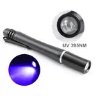 UV Flashlight LED 395nm 380nm 365nm Ultraviolet Pen Blacklight Flashlight