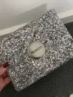 Mimco Sparks Fly Large Silver Pouch