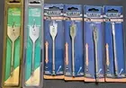 Set of 6, 6" Spade bits. 1/4, 9/16, 11/16 ,13/16, 1-1/8, 1-3/8" NOS