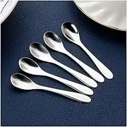 Tablespoons Five-Piece Small Spoon Stainless Steel Ice Tea Coffee Spoon Stainless Steel Kitchen Seasoning Tool Spoon Dessert Jam Caviar Spoon Serving Spoon