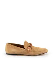 Camel Suede Loafers