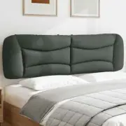 Headboard Cushion Dark Grey 180 cm Fabric