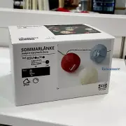 Ikea SOMMARLÅNKE LED string light with 24 lights, outdoor battery operated NEW