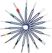 BUGUUYO 18pcs Pin Extractor for Wire Harness User Friendly Electrical Tools for Quick and Efficient Connector Extraction Durable and Reliable Design for Auto Repair