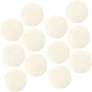 HAMPPLIES 12Pcs Natural Loofah Face Scrubbers for Deep Cleansing and Oil Removal Gentle Exfoliating Pads for Men Women Reusable Facial Cleansing Sponges for Travel and Daily Use