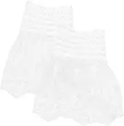 [Healeved] 1 Pair Cute Lace Hand Sleeve Wrist Cuff Elegant Ruffle Floral Lace Elastic Bracelets For Weddings Parties Cosplay Jewelry Accessories