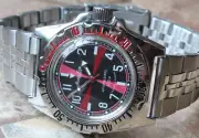 Vostok Amphibian Diver Mechanical Auto Winding Wrist Watch Radio Room 110650