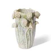 E Style Ceramic Sueko Lotus Vase Home Decor Indoor Display 28x26cm Soft Green