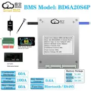 JK Smart BMS/8-20S 60A LiFePo4 Li-ion Board 0.6A Active Balance BT/RS485/LCD lot