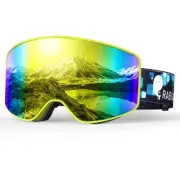 Ski Goggles Snowboard Goggles UV Protection Spherical Anti-fog Frameless Snow...