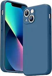 Leonids Silicone Case for iPhone 13 Mini Case 5.4-Inch, [Camera Protection] & [Anti-Scratch] Soft Siliocne Potective Phone Cover for iPhone 13 Mini Case (Navy Blue)