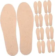 UTHCLO Men's Insoles Wood Pulp Inserts Ventilation Holes Comfortable Odor-resistant for Running Size 44