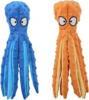 Dog Squeaky Toys Octopus - No Stuffing Crinkle Plush Dog Toys for Puppy