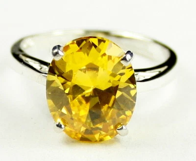 Citrine, Solid 925 Sterling Silver Ladies Ring, SR055-Handmade
