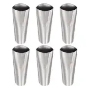 6 Pcs Caulking Nozzles, 25mm Width Stainless Steel Reusable Caulk Nozzle Tool