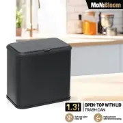 1.3 Gallon Hanging Kitchen Anti-Oil Trash Can Bathroom Garbage Bin Dustbin w/Lid