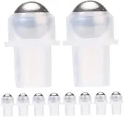 WOFASHPURET 10pcs Perfume Bottle Roller Tops Essential Oil Rolling Ball Inserts for DIY Bottles Leakproof Design for Perfume Lip Oil and Aromatherapy Containers