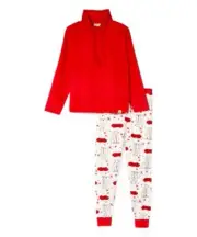 Bearpaw Pajama Funnel Neck Pullover & Jogger Pants Christmas Set Womens Size 2x