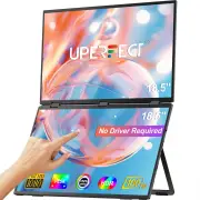 UPERFECT UStation Delta Max 18.5 Inch Folding Touchscreen Dual Screen Portable Monitor for Laptop Screen Extender 1920x1