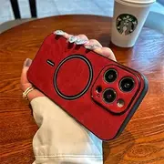 Wireless Charging Magnetic Case for iPhone 14 13 12 11 Pro Max Plus X Xs XR Shockproof Cases Cover,red,for iPhone 12Pro